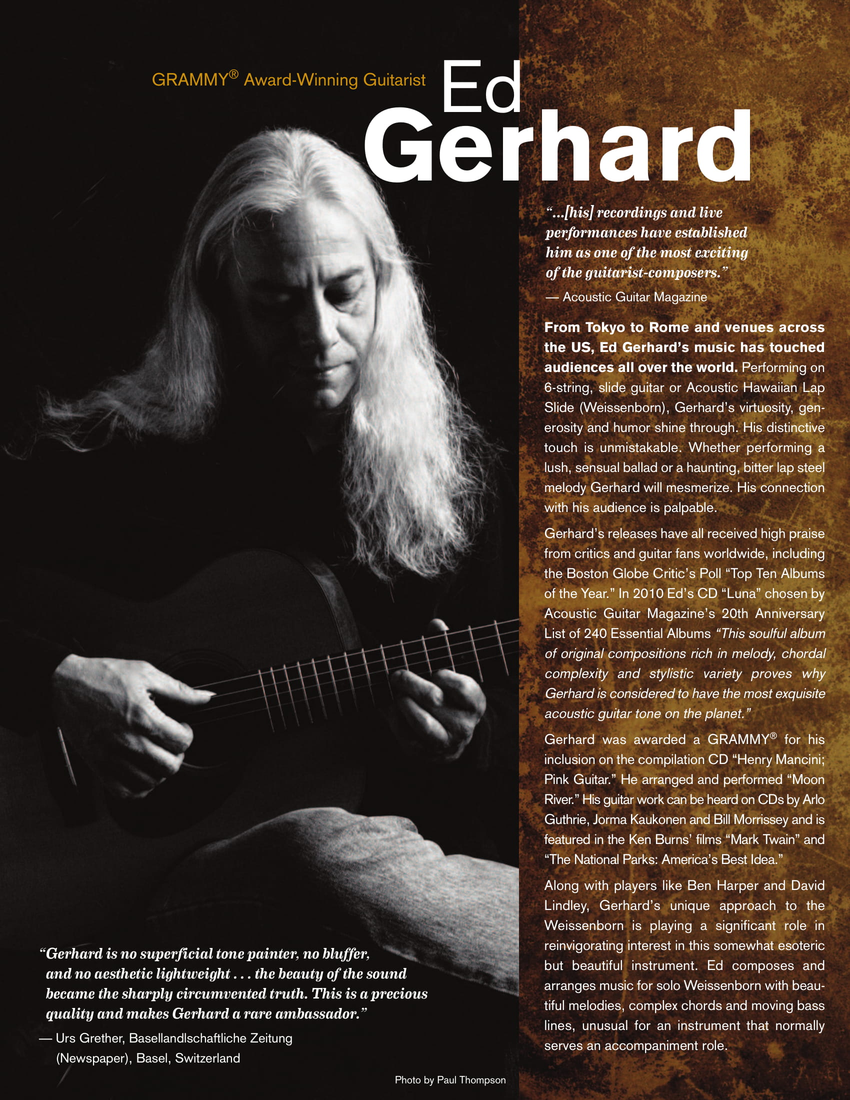 Ed Gerhard Info